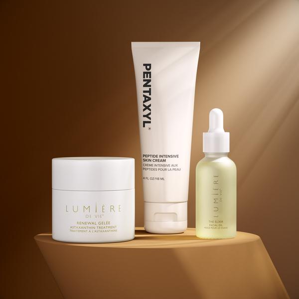 Core 3 Beauty kit with Pentaxyl Lumiere de Vie Renewal Gelee and The Elixir