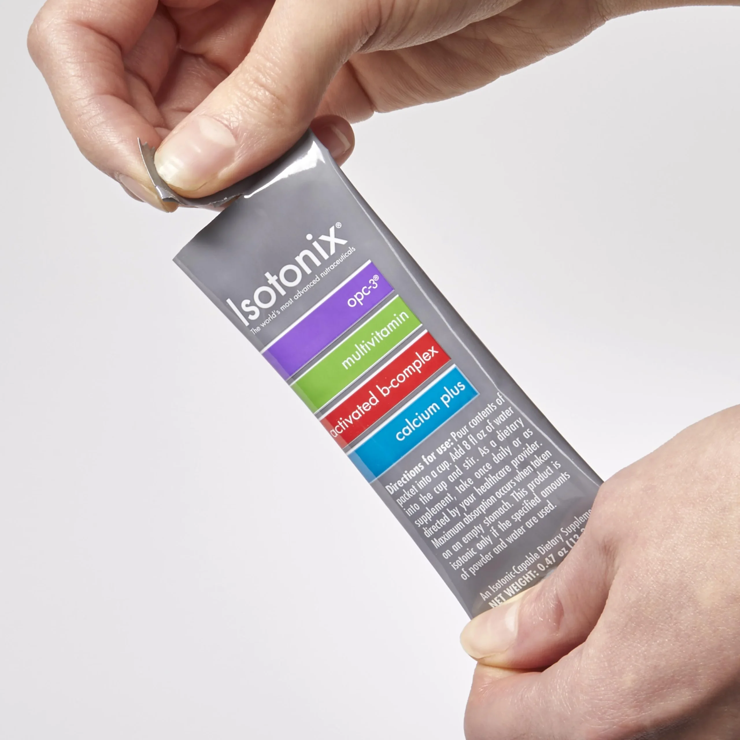 Isotonix Daily Essentials packets closeup