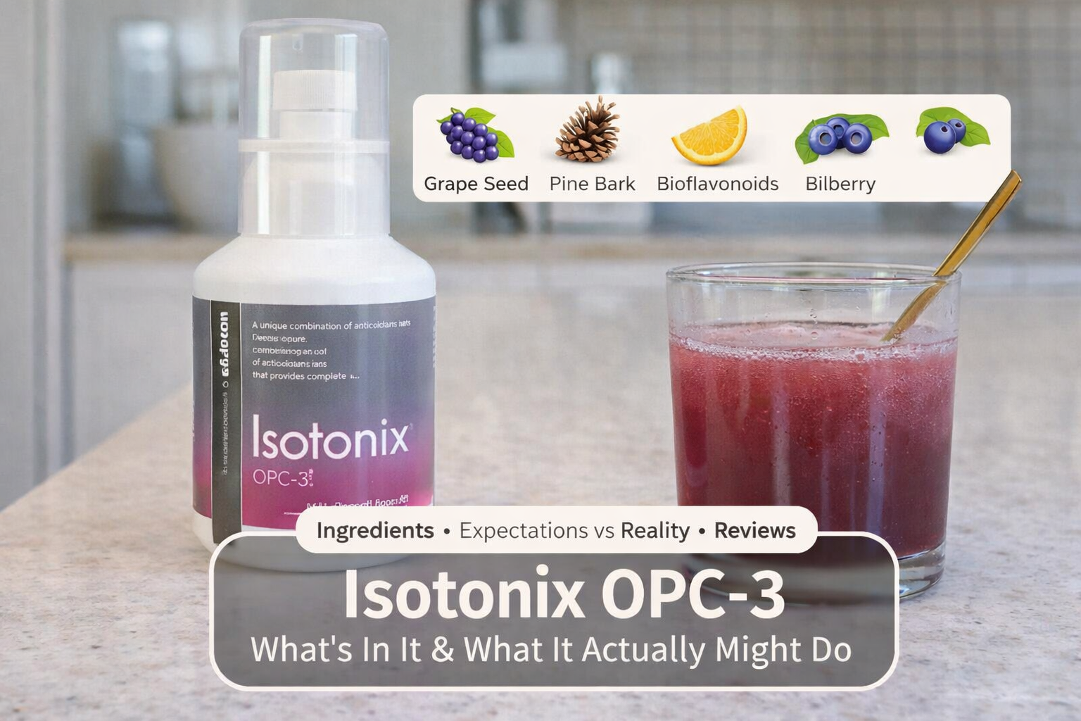 Isotonix OPC-3 powdered antioxidant drink mix container