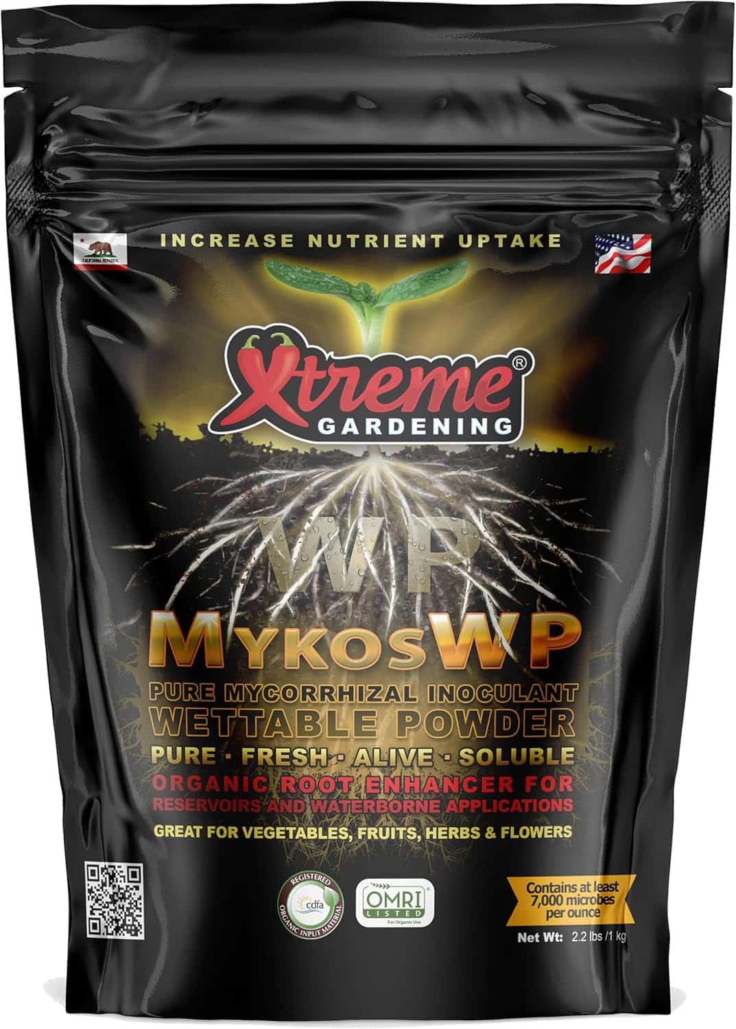 MYKOS WP wettable powder mycorrhizal inoculant