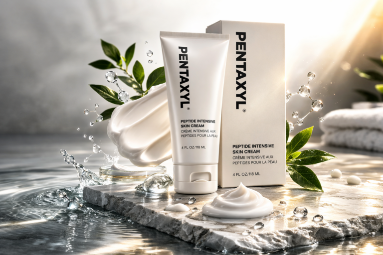 Pentaxyl review Asia – Peptide Intensive Skin Cream tube and box packaging