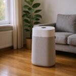 Blueair Blue Pure 211i Max air purifier in an open-concept living room