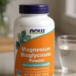 NOW Foods Magnesium Bisglycinate Powder bottle