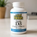 Best Vitamin D Supplement for Canada (2026) 5 Natural Factors SunVitamin D3 1000 IU liquid softgels bottle